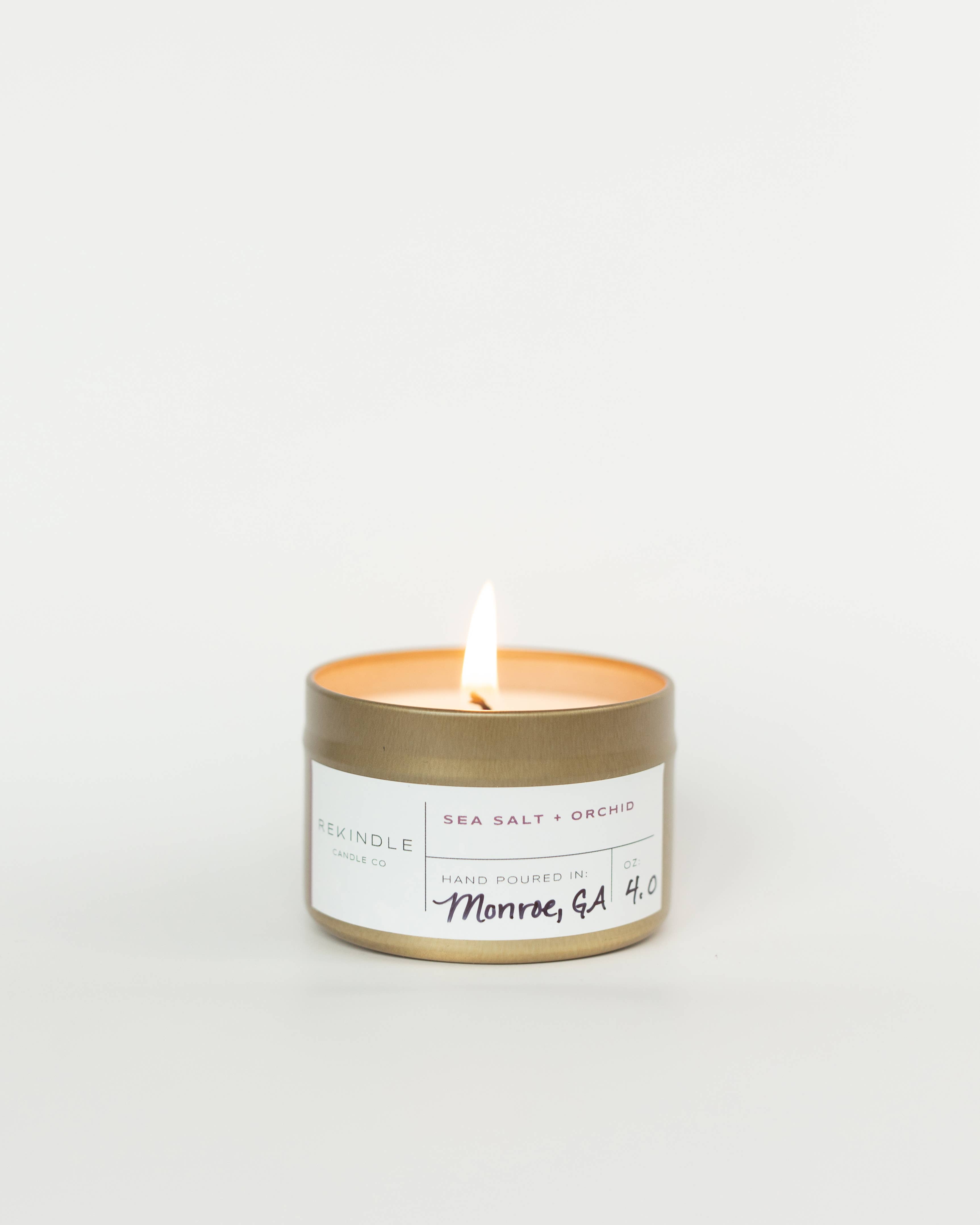 Sea Salt + Orchid Cotton Wick Soy Candle