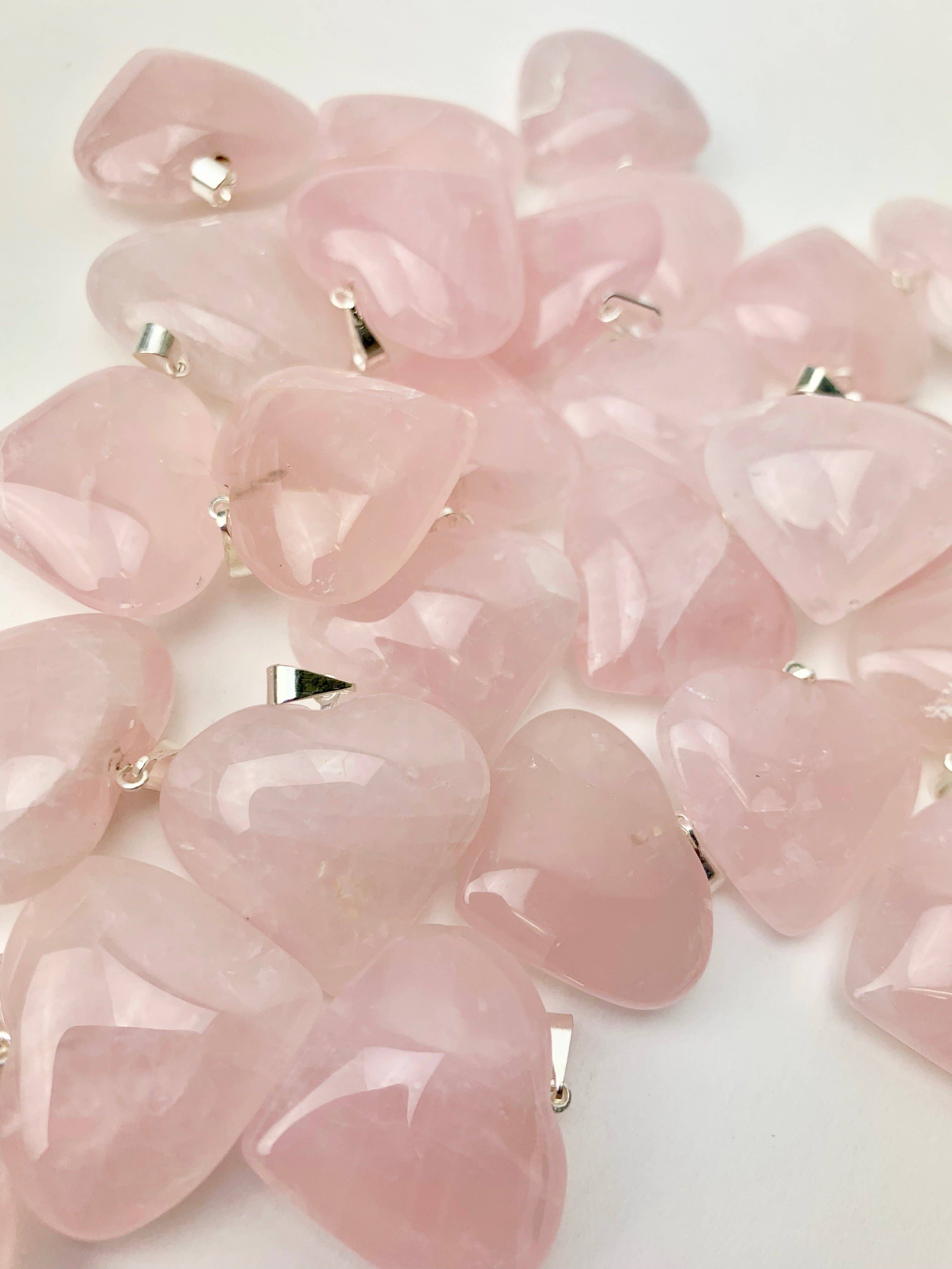 Crystal Heart Pendants | Choose a Stone!